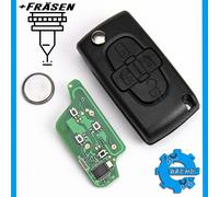 FUNKSCHLÜSSEL FÜR PEUGEOT 807 107 407 1007 433Mhz ID46 PCF7941 ASK + FRÄSEN