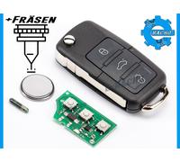 FUNKSCHLÜSSEL FÜR VW GOLF JETTA PASSAT BEETLE 1J0959753P 433Mhz ID48 + FRÄSEN
