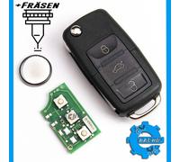 FUNKSCHLÜSSEL FÜR VW GOLF SKODA SEAT 1J0959753AH 434Mhz ID48 HU66 + FRÄSEN