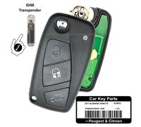Funkschlüssel Klapp Schlüssel für Citroen Jumper Peugeot Boxer ID48 433 Mhz