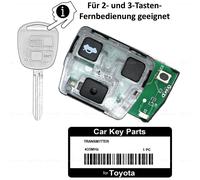 Funkschlüssel Schlüssel für Toyota Rav4 Avensis Land Prado Cruiser Yaris Corolla