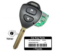 Funkschlüssel Schlüssel für Toyota Rav4 IQ Camry Yaris Hiace Hilux Urban Cruiser