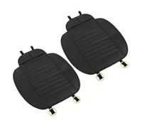 FUNOMOCYA 2stücke Sitzauflage Für Pkw Vordersitz Autositzbezug Aus Strapazierfähigem Pu Anthrazitstreifen Rutschfeste Unterseite Gute Luftdurchlässigkeit Komfortabler Hochelastischer