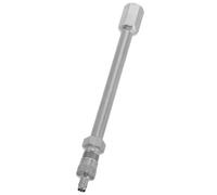 FUOYLOO Ventilverlängerung aus Legierung 100mm Silber für Auto und Lkw Reifenventil mit Effizienter Verbindung und Tragbarem Design für Reifenbefüllung Reisen