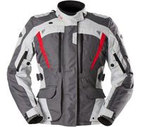 Furygan Apalaches Evo Damen Motorrad Textiljacke, grau-weiss-rot, Größe XL