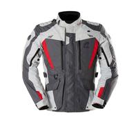 Furygan Apalaches Evo Motorradjacke (grau / perlgrau / rot)