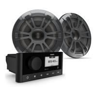 Fusion MS-RA60 Marine Stereo & EL 6,5" 80W Sports Grey Lautsprecher Bundle