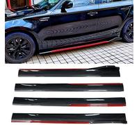 FUSKL Auto Trittbretter Seitenschweller für Audi Q3 Q5 Q7 Q8 8U F3 8R 4M, Seitentrittleistenpedale Kollisionsschutz Schweller Dekorative Zubehör,A/Carbonfiberred