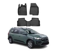 Fußmatten Gummimatten für Dacia Jogger 2026-2026 OMAC Premium 3D Schwarz TPE 3x