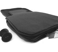 Fußmatten passend für 1er BMW E87 M1 Velours Premium Matten Automatten Set 4-teilig, Schwarz, inkl. Original Klett Befestigung Antirutsch Wetterfest