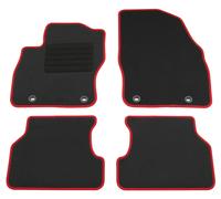 Fußmatten Set für Ford Focus MK2 2004-2011 II Autoteppiche mit 100% Passform Rot