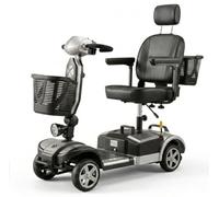 Futura VITA CARE VIVA Elektromobil - Seniorenmobil 6 km/h, 350 W, 24 V/12 Ah Lithium-Akku, bis 20 km Reichweite, führerscheinfrei, zerlegbar, Light Grey