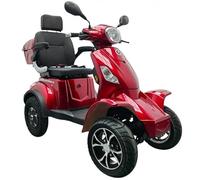 Future, 45 km/h, 60V/40Ah Lithium-Akku, 3000 Watt, Bis 100 km RW, Elektroroller, Straßenzulassung,herausnehmbarem (ohne Dach, Bordeaux-Rot, 75 km (60V/30Ah))