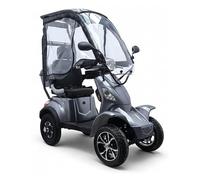 Future, 45 km/h, 60V/40Ah Lithium-Akku, 3000 Watt, Bis 100 km RW, Elektroroller, Straßenzulassung,herausnehmbarem (mit Dach, Light Grey, 100 km (60V/40Ah))