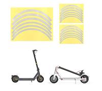Fututech Reflektierendes Radband für Xiaomi M365 1S Pro Pro2 MI3 Aufkleber Elektroroller für Segway Ninebot Max G30 Max G30E LL E22 E25 E45 Scooter Zubehör (weiß)