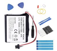 Fuworance GPS Akku Kompatibel mit Tomtom Go 500, Start 60 M Europe Traffic, Start 60 EU 4EN62, Via 1605, 4EN6.001.02, 4EN62, AHA11111003, VFA + Reparaturwerkzeug 1020mAh Batterien