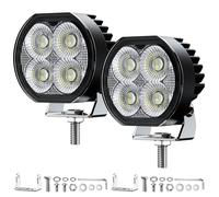 Fxlpower 2 x Arbeitsscheinwerfer LED 12V 24V, Echte 32W 2100LM Nahfeldausleuchtung Rückfahrscheinwerfer, IP67 Offroad Zusatzscheinwerfer für Traktor, LKW, PKW, Quad, Anhänger & Bagger