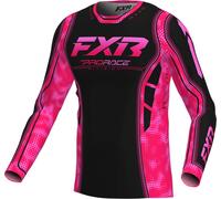 FXR Revo Velocity Motocross Jersey, schwarz-pink, Größe XL für Männer
