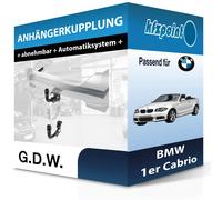 G.D.W. Anhängekupplung abnehmbar passend für BMW 1er Cabrio 03.2008-jetzt neu