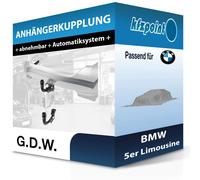 GDW Anhängerkupplung abnehmbar Kugelstange von unten gesteckt - BMW 5