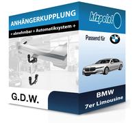 Für iX3 SUV Typ G08 (G.D.W.) Anhängerkupplung abnehmbar + E-Satz 13pol top