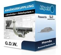 GDW Anhängerkupplung abnehmbar Kugelstange von hinten gesteckt - ROVER 600 I