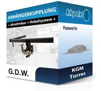 Abnehmbare Anhängerkupplung für SSANGYONG Torres SUV 22- Typ J100 G.D.W. NEU