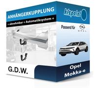 GDW Anhängerkupplung abnehmbar Kugelstange von unten gesteckt - OPEL CORSA F