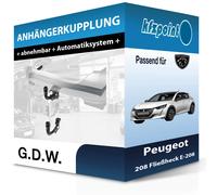 GDW Anhängerkupplung abnehmbar Kugelstange von unten gesteckt - OPEL CORSA F