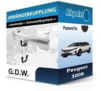 GDW Anhängerkupplung abnehmbar Kugelstange von unten gesteckt - CITROËN C5 AIRCROSS