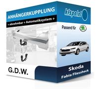 Für Skoda Fabia Fliessheck IV PJ3 (G.D.W.) Anhängerkupplung vertikal abnehmbar