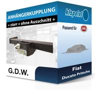 GDW Anhängebock mit 2-Loch-Flanschkugel - PEUGEOT BOXER Pritsche/Fahrgestell