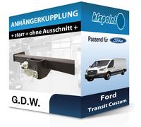GDW Anhängevorrichtung Rückseite mit starrem Kugelkopf für FORD 1942