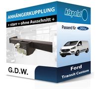 GDW Anhängevorrichtung Rückseite mit starrem Kugelkopf für FORD 1942