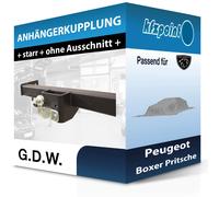GDW Anhängebock mit 2-Loch-Flanschkugel - PEUGEOT BOXER Pritsche/Fahrgestell
