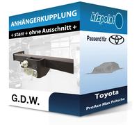 GDW Anhängebock mit 2-Loch-Flanschkugel - PEUGEOT BOXER Pritsche/Fahrgestell