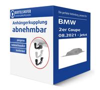 GDW Anhängerkupplung abnehmbar Kugelstange von unten gesteckt - BMW 2 Coupe
