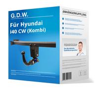 G.D.W. Anhängekupplung abnehmbar passend für Hyundai i40 CW 09.2011-jetzt neu