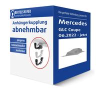 GDW Anhängerkupplung abnehmbar Kugelstange von unten gesteckt - MERCEDES-BENZ GLC