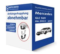 GDW Anhängerkupplung abnehmbar Kugelstange von unten gesteckt - MERCEDES-BENZ GLC