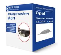 GDW Anhängebock mit 2-Loch-Flanschkugel - PEUGEOT BOXER Pritsche/Fahrgestell