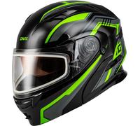 G-Max M201391317 MD-01S Transistor Helm Mit Doppel Linse XL Schwarz/Grau/Grün