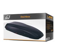 G3 Dachbox (Skibox, Dachkoffer) Krono 480 schwarz, matt 390 l 1950x738x360 Top