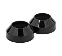 Gabel Staubkappen Cover Schwarz Harley-Davidson FXST84-07 FXWG 80-86 FXDWG 93-05