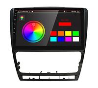 GABITECH Android 10.1 Autoradio für Skoda Octavia 2007-2014 | 10 Zoll Touchscreen AM FM Radio GPS Navigation WiFi Bluetooth USB Player EQ Einstellung Lenkradsteuerung Spiegel Link