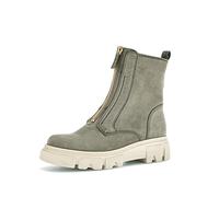 Gabor Damen Biker Boots, Frauen Stiefeletten,Wechselfußbett,halbstiefel,kurzstiefel,uebergangsschuhe,motorradstiefel,oliv (panna),39 EU / 6 UK