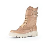 Gabor Damen Biker Boots, Frauen Stiefeletten,Wechselfußbett,uebergangsschuhe,uebergangsstiefel,motorradstiefel,chino (panna),38 EU / 5 UK