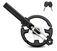 GADLANE Lenkradkralle Für Auto - Twin Bar Lenkradschloss für Auto, Van, Wohnwagen - Mit 2 Schlüssel - Diebstahlschutz (Schwarz)