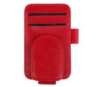 Gadpiparty Auto Brillenhalter mit Multifunktionalem Aufbewahrungsclip aus Pu für Sonnenbrillen und Brillen im Auto mit Platzsparendem Design und Stilvollem Aussehen