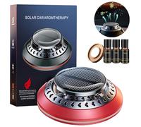 Gahwa Elektromagnetisches Auto Schneeräumgerät, Auto Defroster, Fahrzeug Mikrowelle Molekulare Enteisung Instrument, Tragbare kinetische Molekulare Heizung, mit ätherische Öle - 3ätherische (Red)